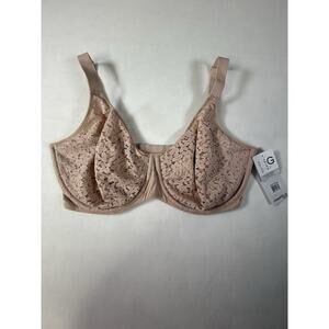 Chantelle Pink Lace Norah Molded Underwire Bra Lingerie size 36G
